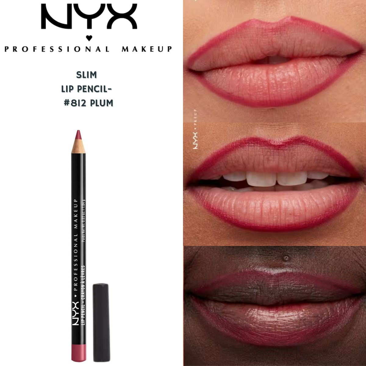 NYX Slim Lip Pencil - #812 Plum