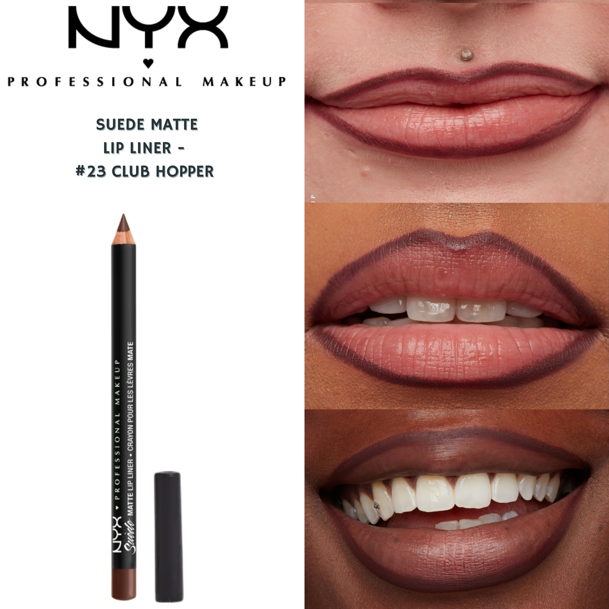 NYX Suede Matte Lip Liner -#23 Club Hopper