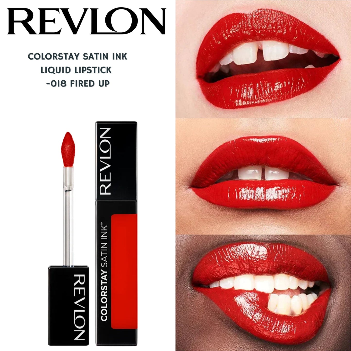 Revlon ColorStay Satin Ink Liquid Lipstick -#018 Fired Up
