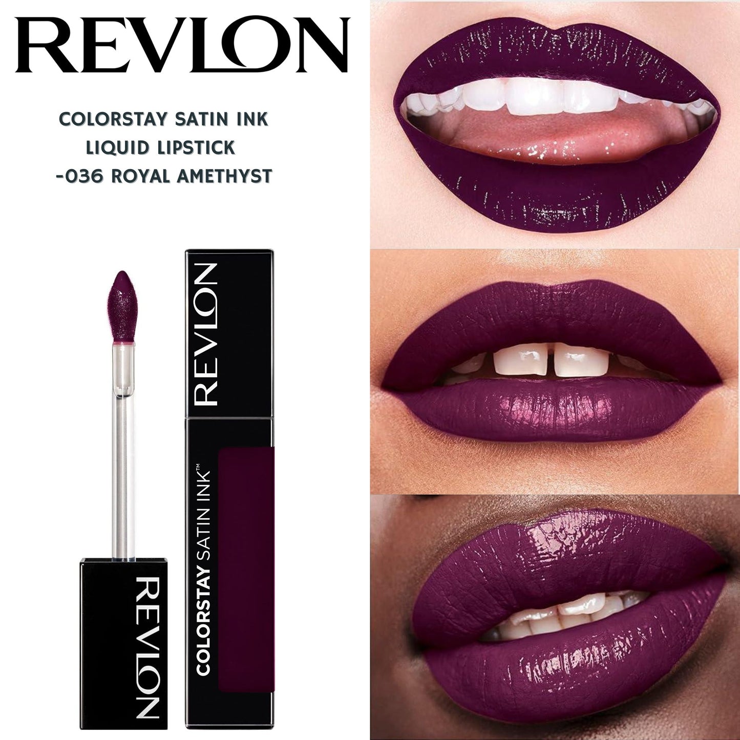 Revlon ColorStay Satin Ink Liquid Lipstick -#036 Royal Amethyst