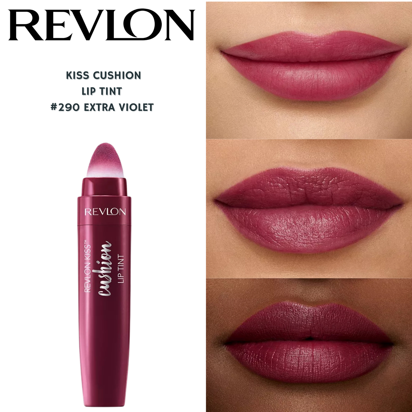 Revlon Kiss Cushion Lip Tint -#290 Extra Violet