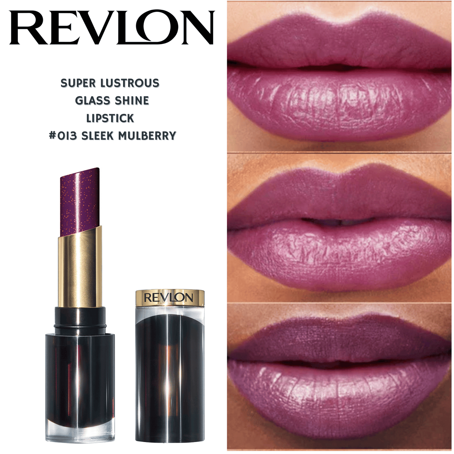 Revlon Super Lustrous Glass Shine Lipstick -#013 Sleek Mulberry