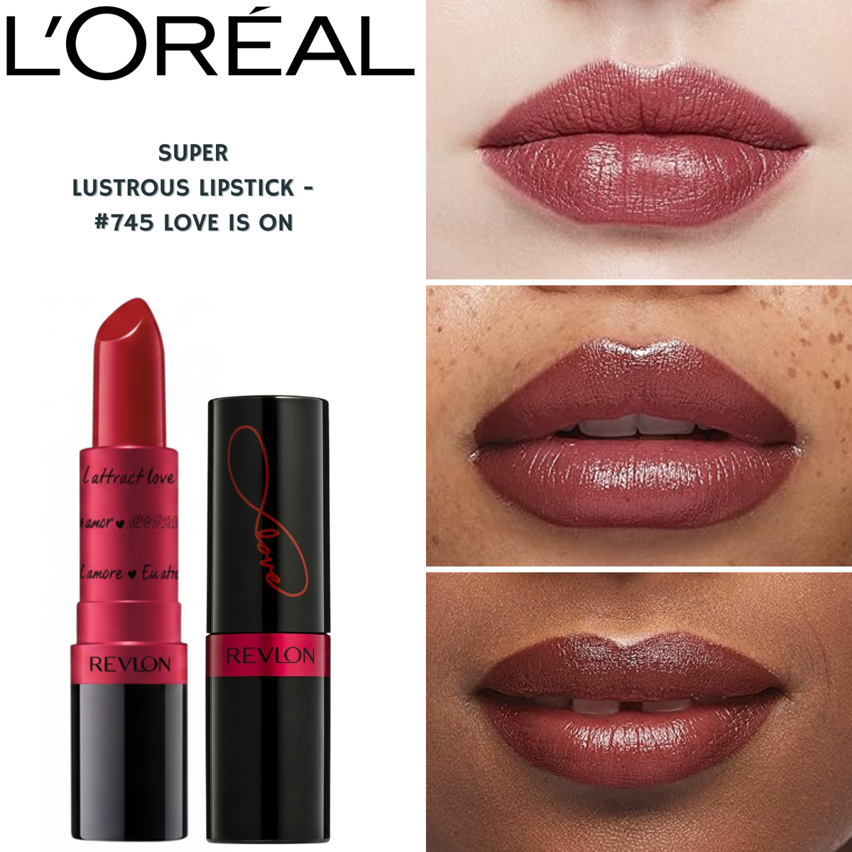 Revlon Super Lustrous Lipstick -#745 Love Is On
