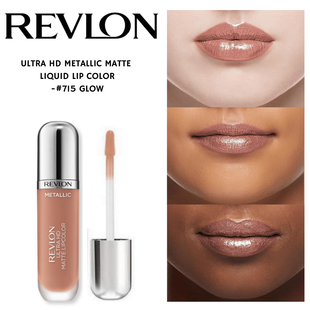 Ultra HD Metallic Matte Liquid Lip color- #715 Glow