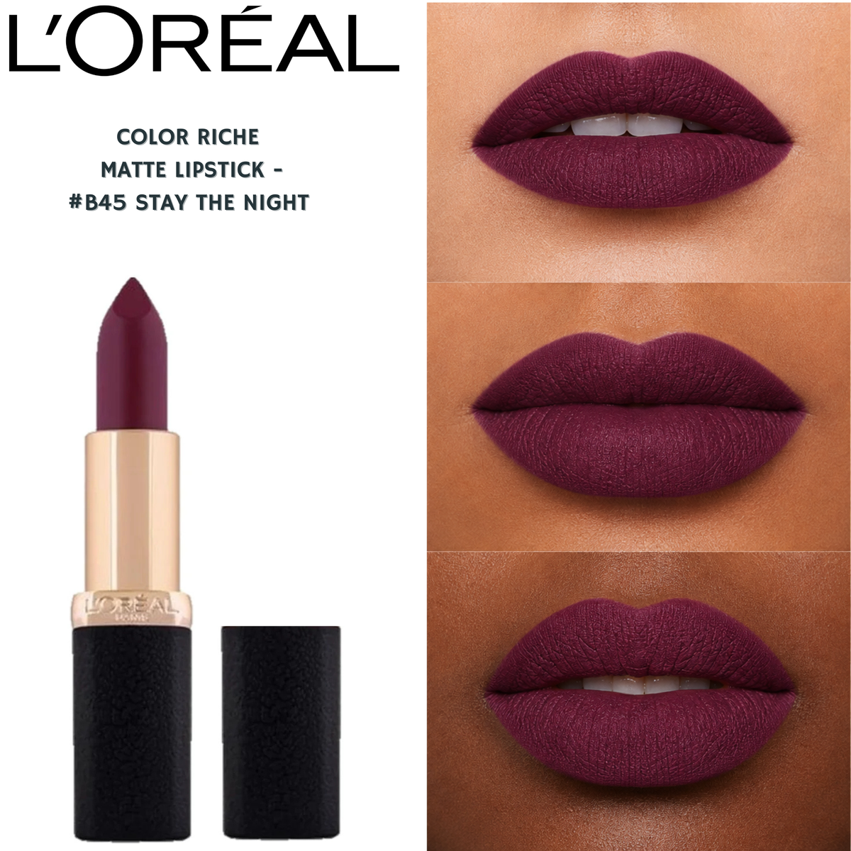 Loreal Color Riche Matte Lipstick -#B45 Stay The Night