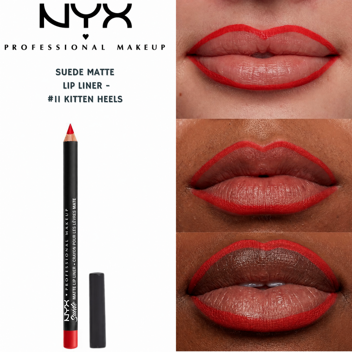 NYX Suede Matte Lip Liner -#11 Kitten Heels
